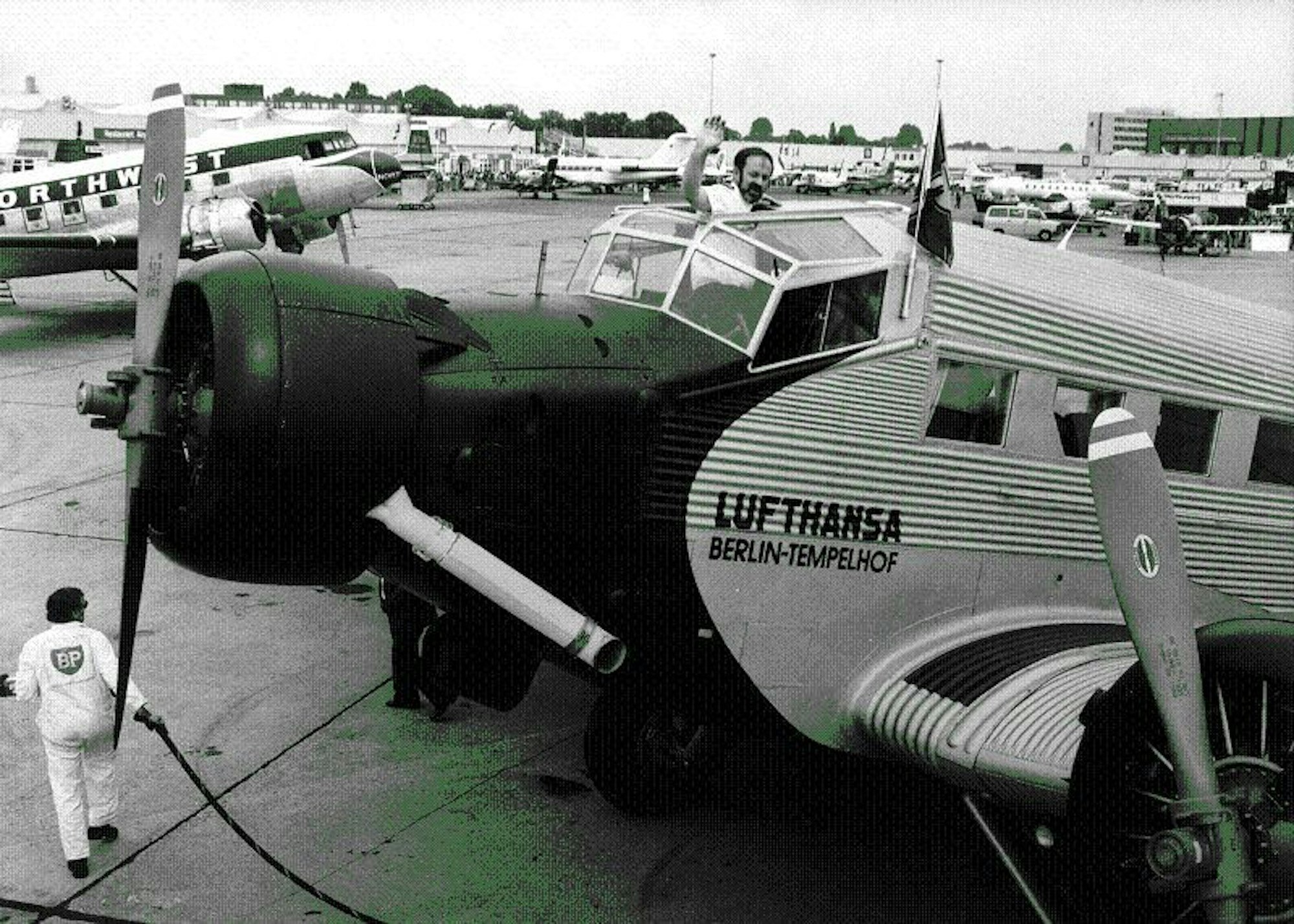 Historical photo of ILA 1986: “Tante Ju” takes the spotlight