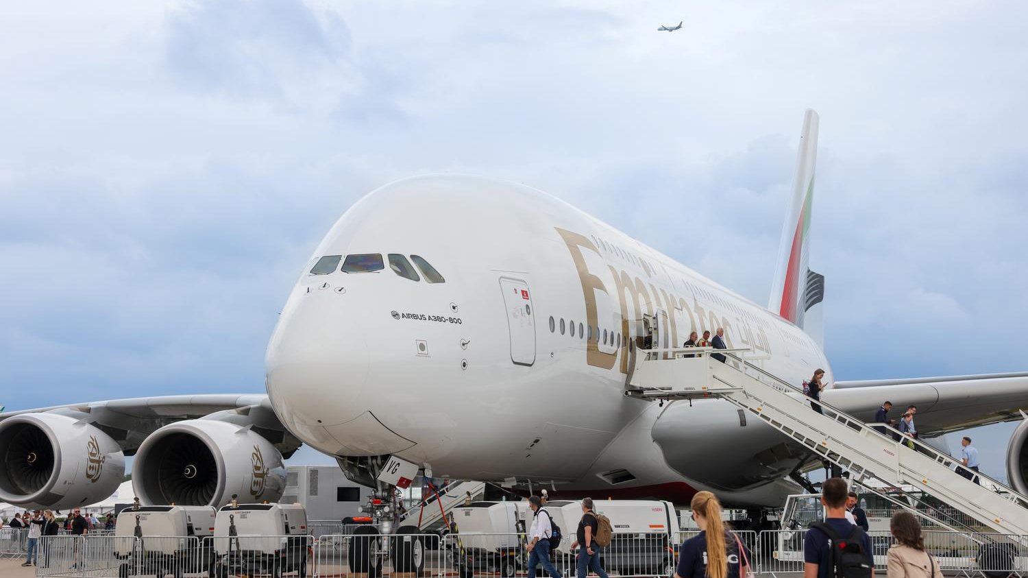 Emirates A380 in the static display