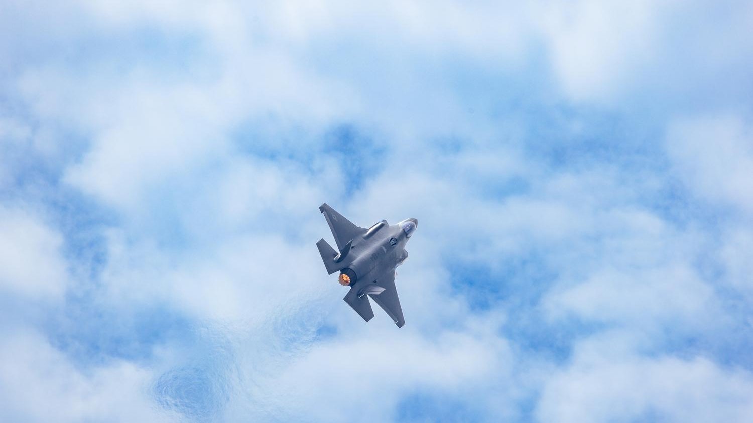 F-35 Lightning II in the static display