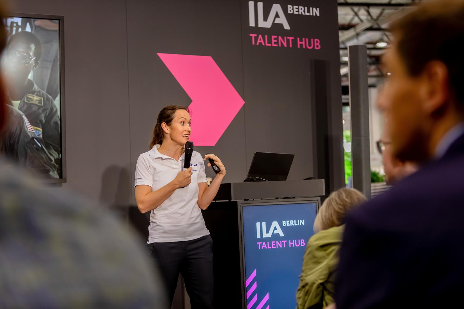Packed stage at the ILA Talent Hub