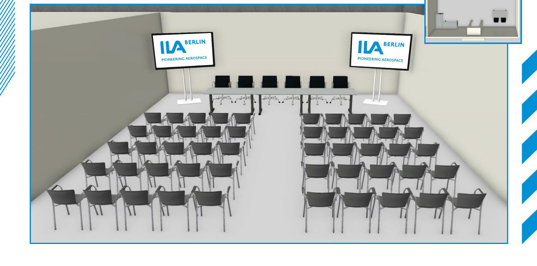Innenansicht Pressekonferenzraum